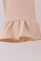 Hunting Deer Embroidery Ruffle Pants Set