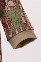 Camouflage Moose Embroidery Romper