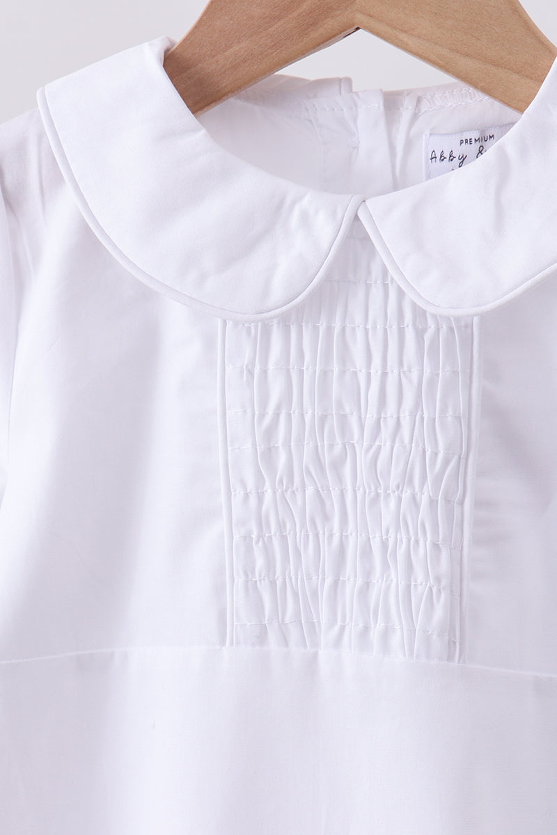 Peter pan collar shorts set