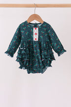 Forest holly lace ruffle bubble