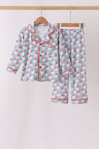 Sage santa claus bamboo pants set
