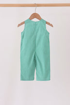 Green gingerbread embroidery gingham jonjon