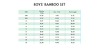 Blue dog bamboo pajama set